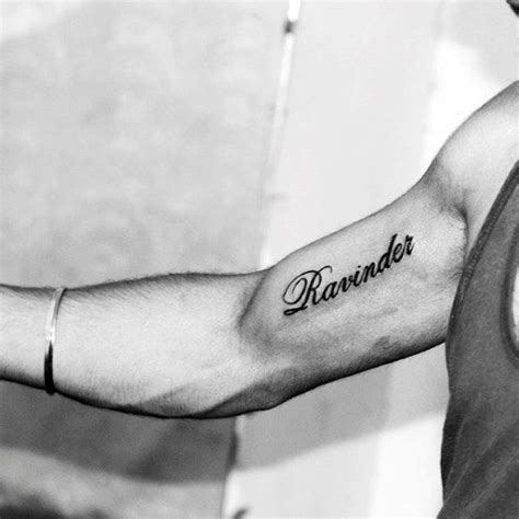 inner bicep name tattoo|best inner bicep tattoos.